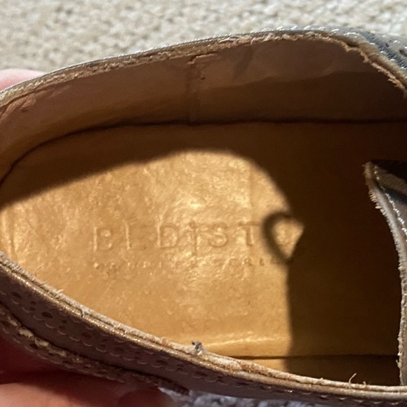 Bed Stu Women’s Taupe Gray Brown Leather Oxfords Shoes size 8.5 preppy classic - Picture 6 of 8